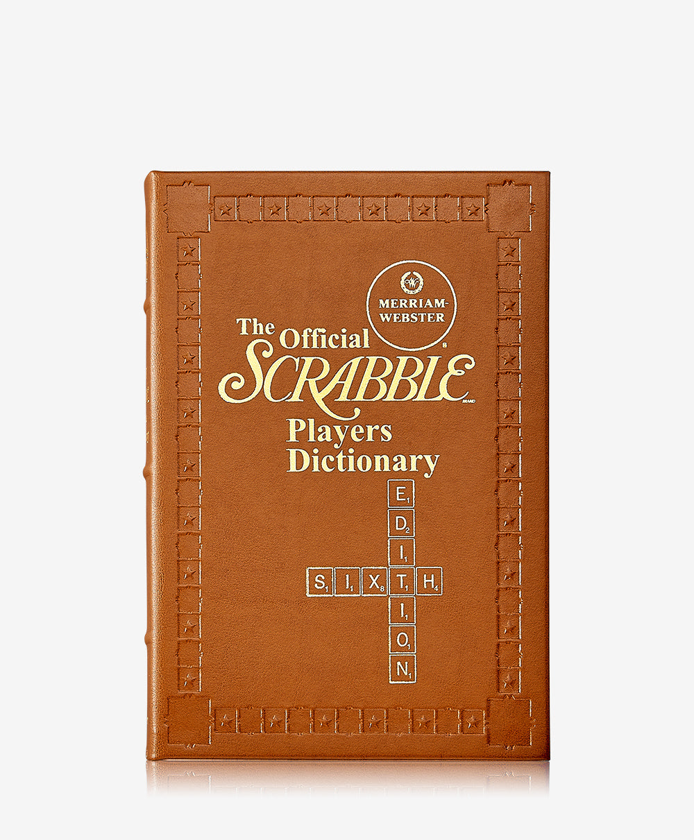 Scrabble Dictionary | Tan Bonded Leather