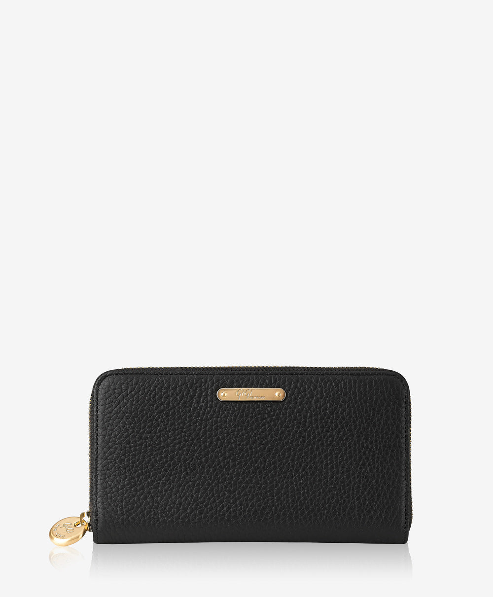 New Black hotsell Zip Around Wallet