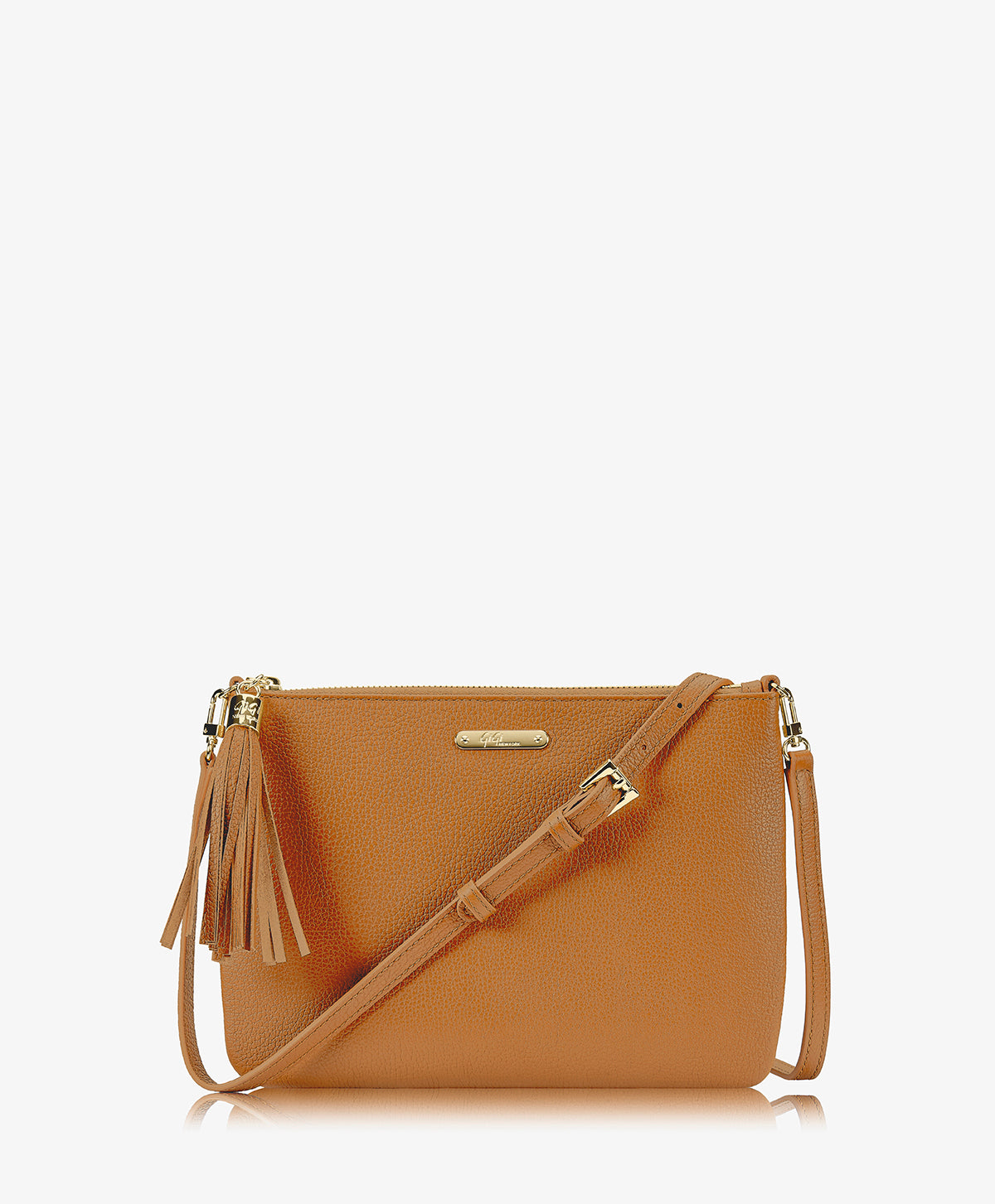 Crossbody clutch in online pebble leather