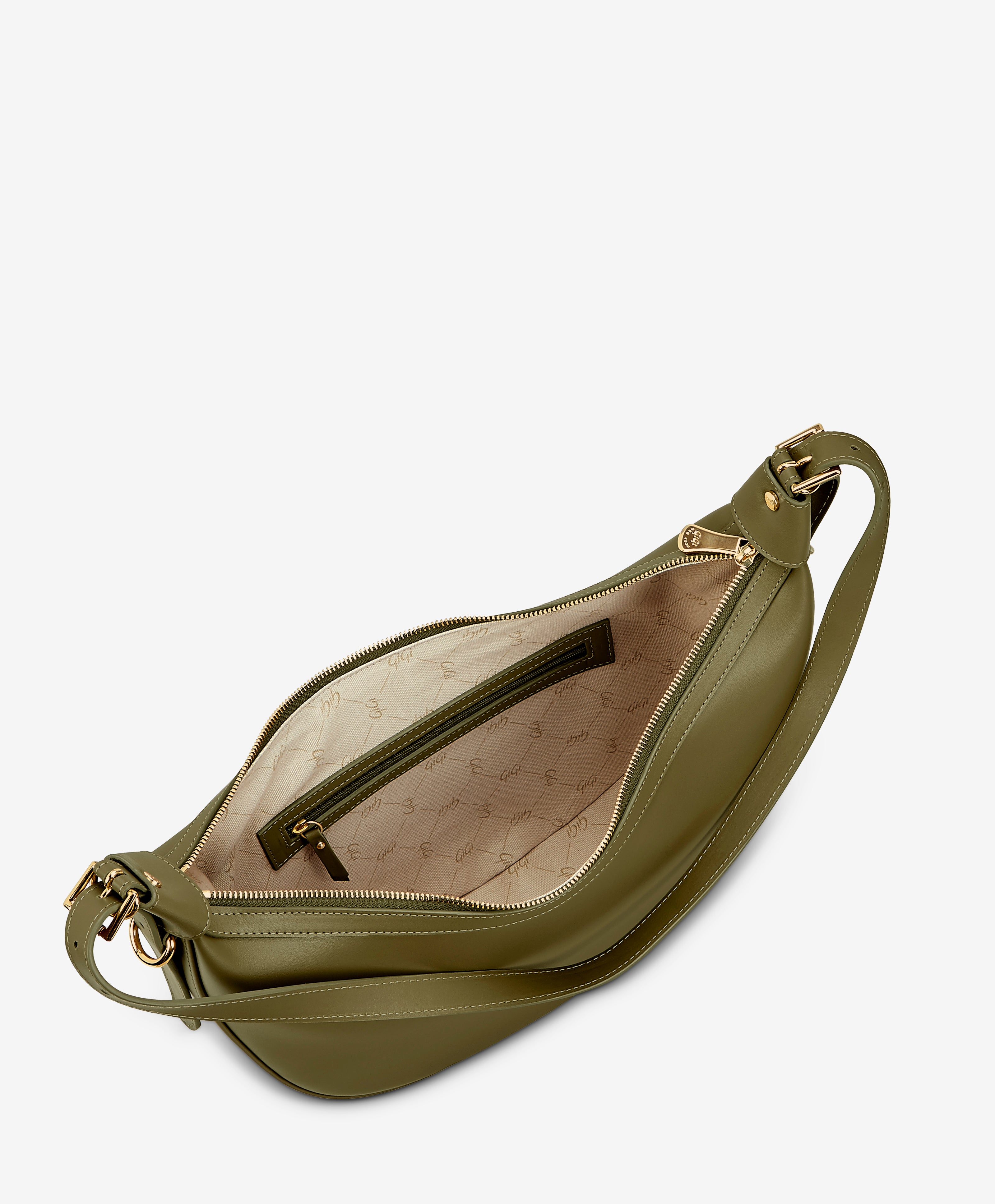 Olive store soft leather hobo