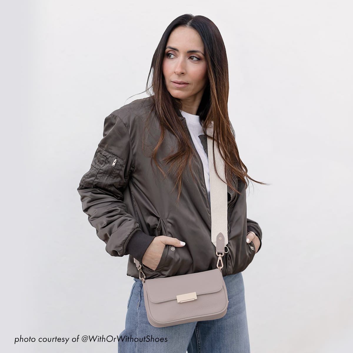 Fusiones Women's Handmade Patent Calf Leather Shoulder or Crossbody Handbag