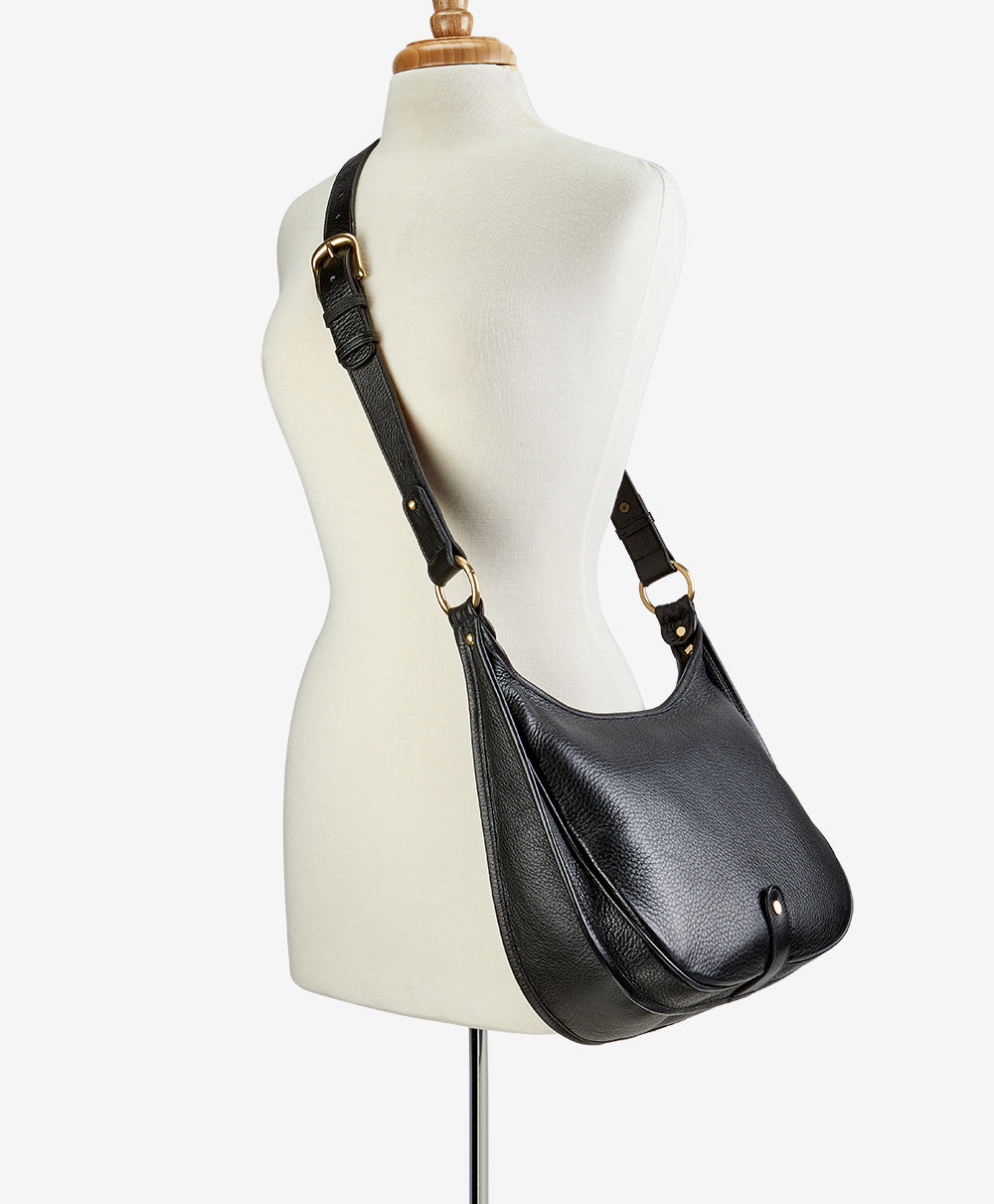 Belton Tan Leather Saddle Bag