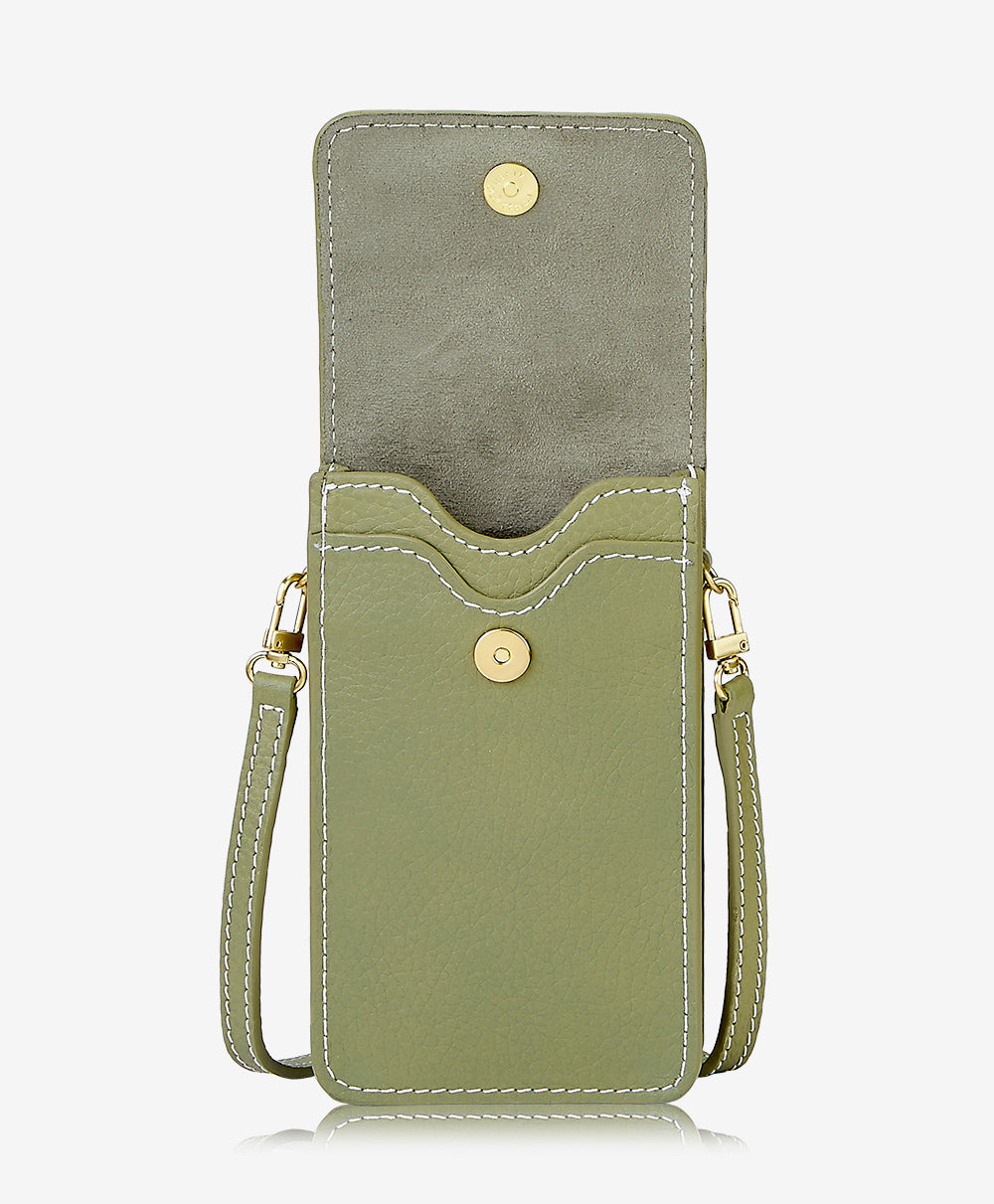 Leather phone bag - sand | Comma