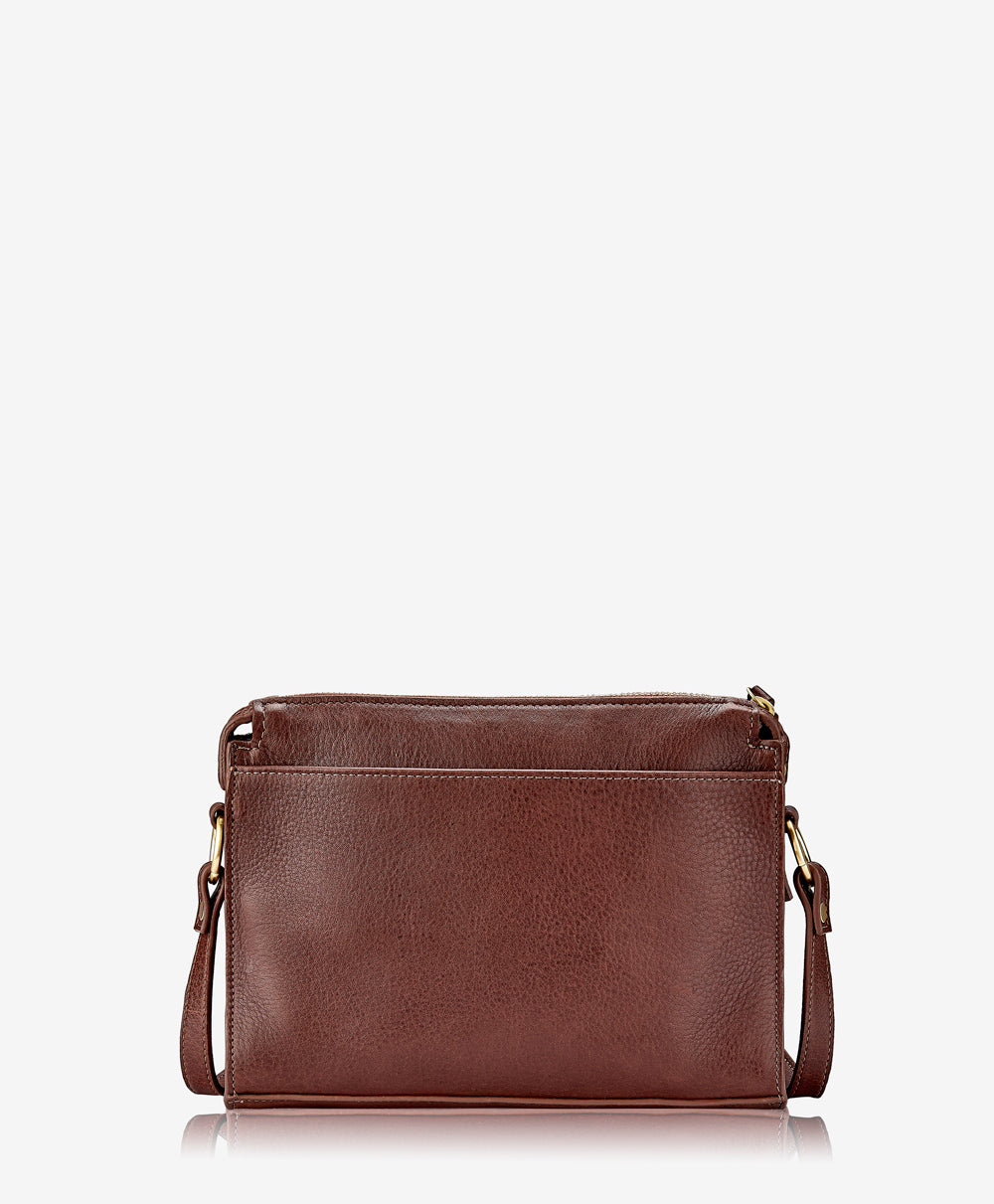 Whitney Crossbody Brown Napa Luxe Leather