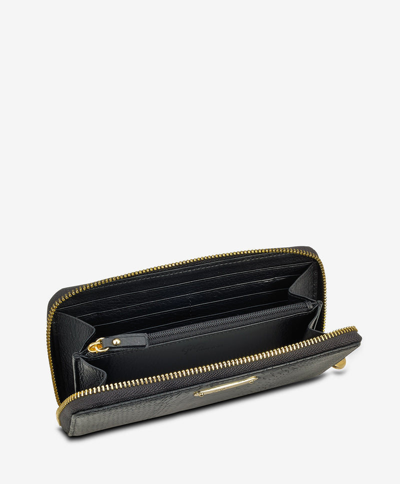 Black Signature Web zip around wallet  Wallet, Designer wallets, Gucci  wallet